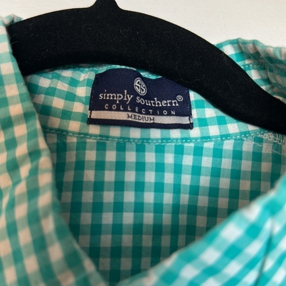 Simply Southern checkered button down - Picture 2 of 8